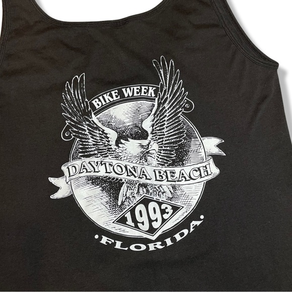 Rare Vintage 1993 3D Emblem Harley Davidson Tank Top - Picture 4 of 6